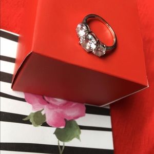 14k gold swarovski ring